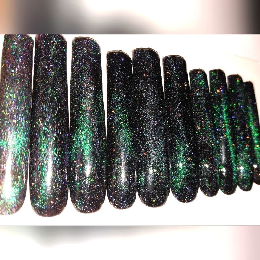 Hand crafted custom 10pc 3xl acrylic press on nails